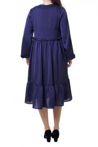 Festliches Kleid in A-Linie Marineblau