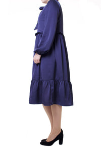 Festliches Kleid in A-Linie Marineblau